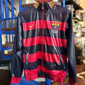 FC Barcelona Nike Track Jacket Red Blue Size Small